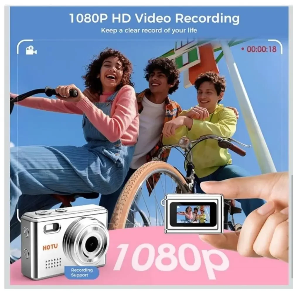 Tiny Fully Functional Wireless Digital Camera Photo Video Audio No App Required